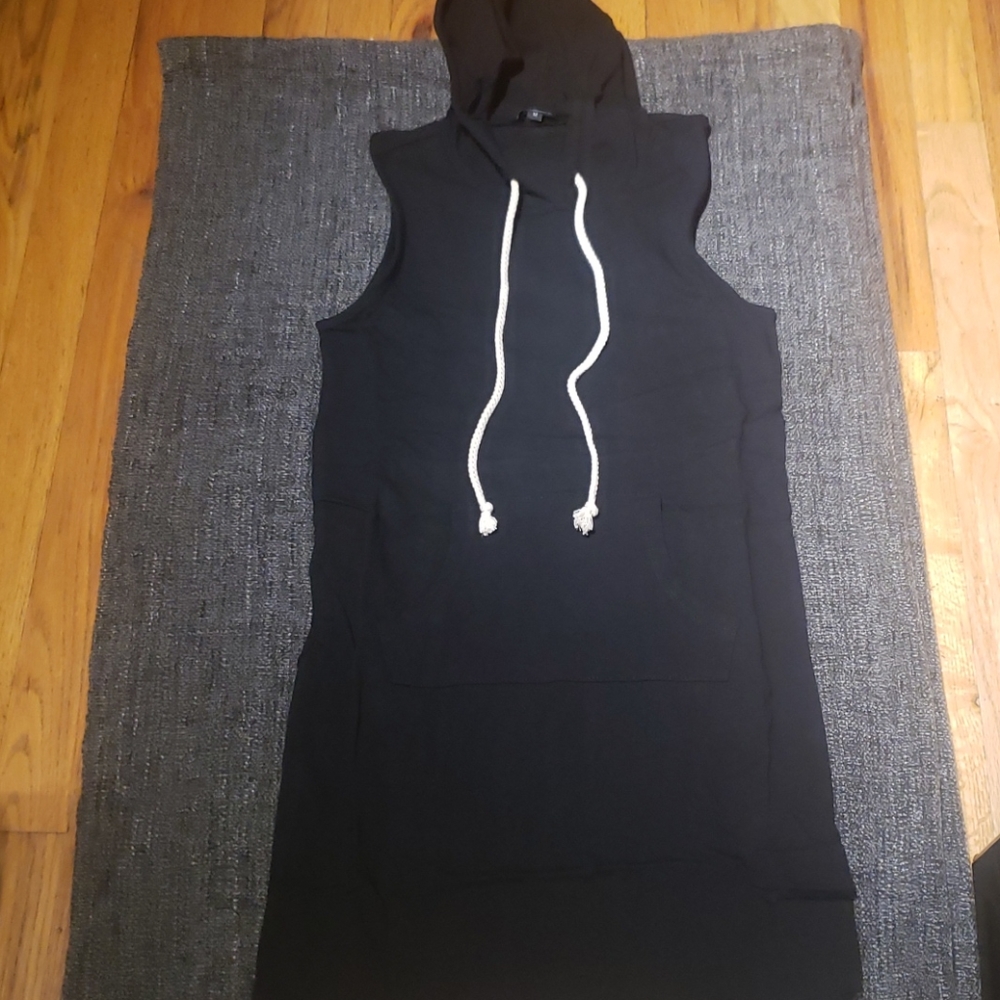 Ambiance sleeveless hoodie dress